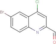 6-Bromo-4-chloroquinoline-2-carboxaldehyde