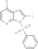 4-Chloro-2-iodo-1-(phenylsulfonyl)-1H-pyrrolo[2,3-b]pyridine