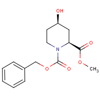 cis-4-hydroxy-piperidine- 1,2-dicarboxylic acid 1-benzyl ester 2-methyl ester