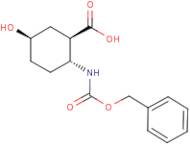 (1R*,2R*,5R*)-2-Benzyloxycarbonylamino-5-hydroxy-cyclohexanecarboxylic acid