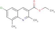 6-Chloro-2,8-dimethylquinoline-3-carboxylic acid ethyl ester