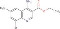 4-Amino-8-bromo-6-methylquinoline-3-carboxylic acid ethyl ester