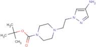 4-[2-(4-Amino-1H-pyrazol-1-yl)ethyl]piperazine, N1-BOC protected
