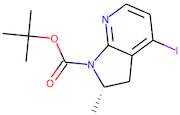 (2S)-4-Iodo-2-methyl-2,3-dihydropyrrolo[2,3-b]pyridine, N-BOC protected