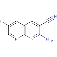 2-Amino-6-iodo-1,8-naphthyridine-3-carbonitrile