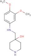 4-{[(3,4-Dimethoxyphenyl)amino]methyl}piperidin-4-ol