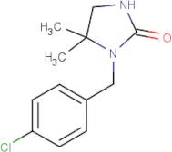 1-[(4-Chlorophenyl)methyl]-5,5-dimethylimidazolidin-2-one