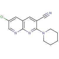 6-Chloro-2-(piperidin-1-yl)-1,8-naphthyridine-3-carbonitrile