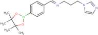 (E)-[3-(1H-Imidazol-1-yl)propyl]({[4-(tetramethyl-1,3,2-dioxaborolan-2-yl)phenyl]methylidene})amine