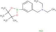 Diethyl({[3-(tetramethyl-1,3,2-dioxaborolan-2-yl)phenyl]methyl})amine hydrochloride