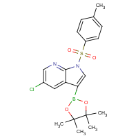 5-Chloro-1-[(4-methylbenzene)sulfonyl]-3-(tetramethyl-1,3,2-dioxaborolan-2-yl)-1H-pyrrolo[2,3-b]py…