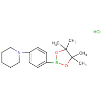 1-[4-(Tetramethyl-1,3,2-dioxaborolan-2-yl)phenyl]piperidine hydrochloride