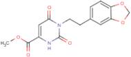 Methyl 1-[2-(2H-1,3-benzodioxol-5-yl)ethyl]-2,6-dioxo-1,2,3,6-tetrahydropyrimidine-4-carboxylate