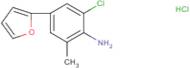 2-Chloro-4-(furan-2-yl)-6-methylaniline hydrochloride