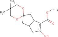 Methyl 5'-hydroxy-5,5-dimethyl-3',3'a,4',6'a-tetrahydro-1'H-spiro[1,3-dioxane-2,2'-pentalene]-6'...