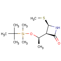 (3R,4R)-4-Methylthio-3-[(R)-1-((t-butyldimethylsilyl)oxy)ethyl]-2-azetidinone