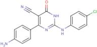 4-(4-Aminophenyl)-2-[(4-chlorophenyl)amino]-6-oxo-1,6-dihydropyrimidine-5-carbonitrile