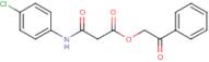 2-Oxo-2-phenylethyl 2-[(4-chlorophenyl)carbamoyl]acetate