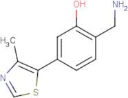 2-(Aminomethyl)-5-(4-methyl-1,3-thiazol-5-yl)phenol