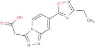[7-(3-Ethyl-1,2,4-oxadiazol-5-yl)[1,2,4]triazolo[4,3-a]pyridin-3-yl]acetic acid