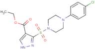 Ethyl 3-{[4-(4-chlorophenyl)piperazin-1-yl]sulfonyl}-1H-pyrazole-4-carboxylate