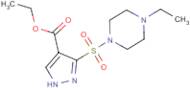 Ethyl 3-[(4-ethylpiperazin-1-yl)sulfonyl]-1H-pyrazole-4-carboxylate