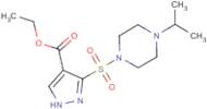 Ethyl 3-[(4-isopropylpiperazin-1-yl)sulfonyl]-1H-pyrazole-4-carboxylate