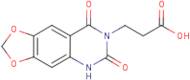 3-(6,8-Dioxo-5,8-dihydro[1,3]dioxolo[4,5-g]quinazolin-7(6H)-yl)propanoic acid