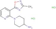 1-[3-(3-Methyl-1,2,4-oxadiazol-5-yl)pyridin-2-yl]piperidin-4-amine dihydrochloride