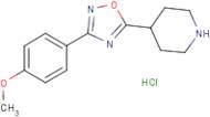 4-[3-(4-Methoxyphenyl)-1,2,4-oxadiazol-5-yl]piperidine hydrochloride
