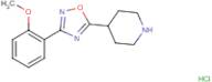 4-[3-(2-Methoxyphenyl)-1,2,4-oxadiazol-5-yl]piperidine hydrochloride