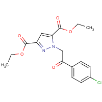 Diethyl 1-[2-(4-chlorophenyl)-2-oxoethyl]-1H-pyrazole-3,5-dicarboxylate