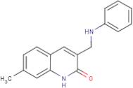 3-(Anilinomethyl)-7-methylquinolin-2(1H)-one