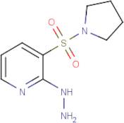 2-Hydrazino-3-(pyrrolidin-1-ylsulfonyl)pyridine