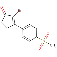 2-Bromo-3-(4-methanesulfonylphenyl)cyclopent-2-en-1-one