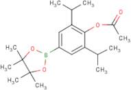 2,6-Bis(propan-2-yl)-4-(tetramethyl-1,3,2-dioxaborolan-2-yl)phenyl acetate