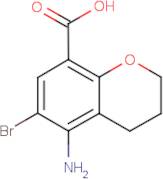 5-Amino-6-bromo-3,4-dihydro-2H-1-benzopyran-8-carboxylic acid