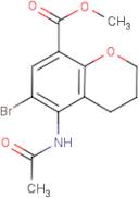 Methyl 6-bromo-5-acetamido-3,4-dihydro-2H-1-benzopyran-8-carboxylate