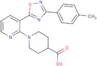 1-{3-[3-(4-Methylphenyl)-1,2,4-oxadiazol-5-yl]pyridin-2-yl}piperidine-4-carboxylic acid