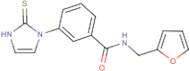 N-(Furan-2-ylmethyl)-3-(2-sulfanylidene-2,3-dihydro-1H-imidazol-1-yl)benzamide