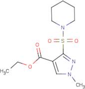 Ethyl 1-methyl-3-(piperidine-1-sulfonyl)-1H-pyrazole-4-carboxylate