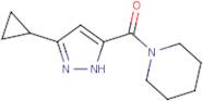 1-(3-Cyclopropyl-1H-pyrazole-5-carbonyl)piperidine