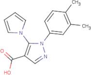 1-(3,4-Dimethylphenyl)-5-(1H-pyrrol-1-yl)-1H-pyrazole-4-carboxylic acid