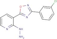 3-[3-(3-Chlorophenyl)-1,2,4-oxadiazol-5-yl]-2-hydrazinylpyridine
