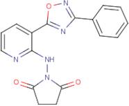1-{[3-(3-Phenyl-1,2,4-oxadiazol-5-yl)pyridin-2-yl]amino}pyrrolidine-2,5-dione