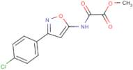 Methyl {[3-(4-chlorophenyl)-1,2-oxazol-5-yl]carbamoyl}formate