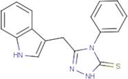 5-(1H-Indol-3-ylmethyl)-4-phenyl-2,4-dihydro-3H-1,2,4-triazole-3-thione