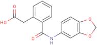 2-{2-[(1,3-Benzodioxol-5-ylamino)carbonyl]phenyl}acetic acid