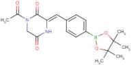 1-Acetyl-3-(4-(4,4,5,5-tetramethyl-1,3,2-dioxaborolan-2-yl)benzyl)piperazine-2,5-dione