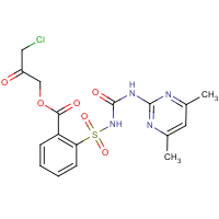 3-chloro-2-oxopropyl 2-({[(4,6-dimethylpyrimidin-2-yl)carbamoyl]amino}sulfonyl)benzoate